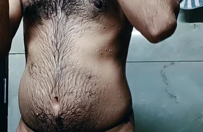 Shaving in the Bathroom