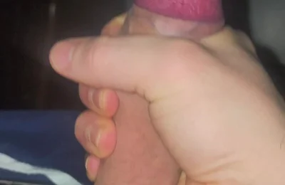 Horny Teen Stroking Perfect Hard Cock and Cums