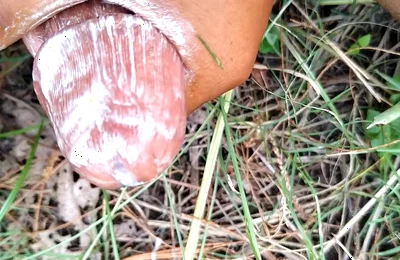 Masturbation Pt2 Satisfying Orgasm Indian Boy Masturbating in the Jungle with Shampoo