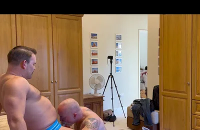 Stepdaddy Bear Stuart Rails Stepdaddy Dan in Hot Raw Fuck