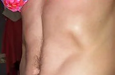 Crossdresser Cdmichelle Wearing Pink Lingerie Jacking off