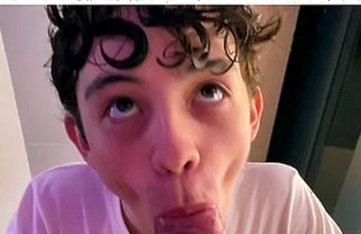 White Boy Covered In Cum In The Kitchen