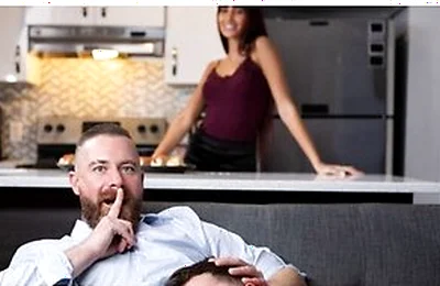 Maverick Sun Gets Horny While His Girlfriend Cooks And Sneaks A Quickie With Stepdaddy Cakes