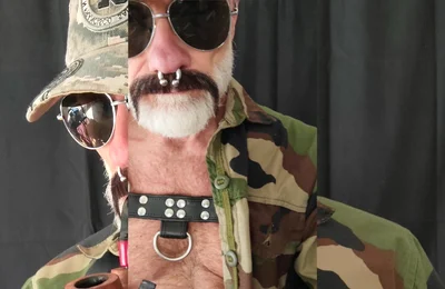 Ex Mil Dad in Camo Gear