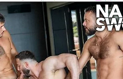 Sir Peter Oversized Cock Satisfied In Threeway Bareback
