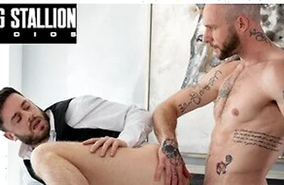 Bearded Bellhop Gets Wrecked By A Massive Cock