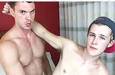 Brandon Blake Creampies Bottom Ashton Grants Hungry Hole