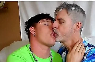 Richard Lennox And Leo Blue Share An Intense Stepdaddy Boy Makeout Session