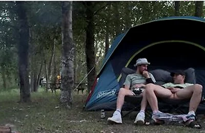Sucking His Mushroom Head While Camping