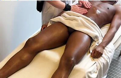 Black Guy Got Excited During Massage With New Masseur And Things Escalated