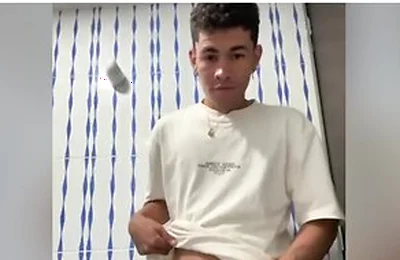 Spectacular Cumshot From A Cute Latino Boy
