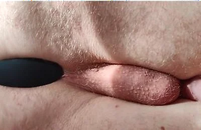 Anal Play With Silicone Butt Plug