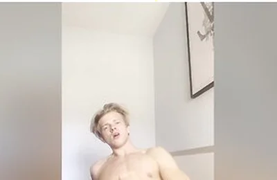German Twink Is Jerking Off Until He