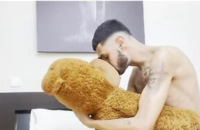 Playing With My Teddy Bear And Cumming On His Face