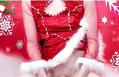 Femboy Christmas Fuck & Cum In A Winter Wonderland