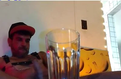 Piss, Spit, Pig Cum. Boy Fills A Glass By Spiting, Cumming And Pissing