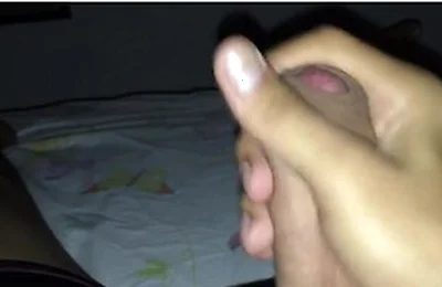 Twink Jerks Off, Cums On His Cock