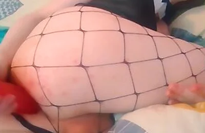 Horny Femboy Fucking Himself With A Dildo