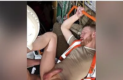 Construction Site Creampie From Xl Hung Girthy Cock, Ginger Tradesman Gets His Hole Stretched By Extra Thick Cock