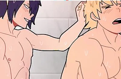 Tamaki Vs Mirio In The Gym Shower, Gay Porn Version Of The Anime My Hero Academia