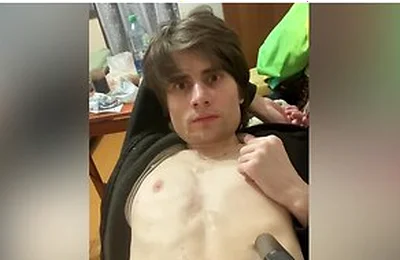 On A Bicycle He Jerks Off, Leaving On A Chair, Cumming With Rain On His Head, Eating Sperm