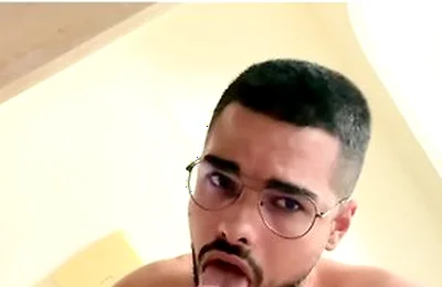 He Suck Friends Cock, He Cum A Lot