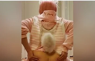 Cute Femboy Jumps On A 10 Inches Dildo