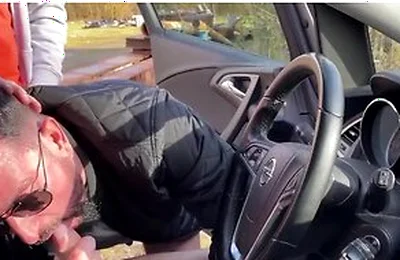 2 Slutty Guys Suck Me Dry In My Truck Rest Stop Blowjob