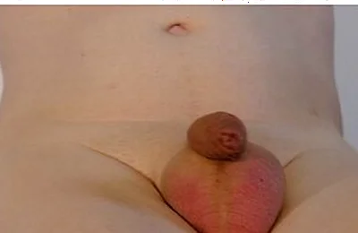 Small Shaved Uncut Penis As Jonathan Sat Naked Shows His Little Cock And Shrilled Foreskin And Big Balls