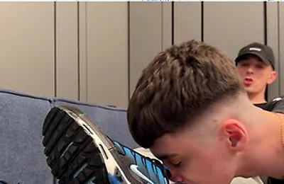 Bottom Sniffs Sweaty Socks And Gets A Creampie