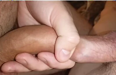 Sissys Dicks Stuck Together With Big Skins Into Each Other!
