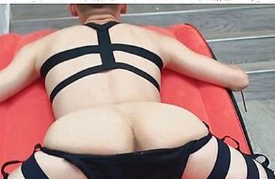 Sexy Twink Kai In Sexy Strappy Harness Gets Destroyed By Muscly Stud Real Amateur Couple