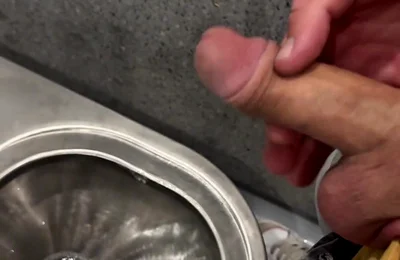 Jerking and Pissing on a Motorway Rest Area