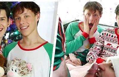 Dakota And Danny Stay On The Couch On Christmas Eve Expecting To See Santa &their Gifts Tonight With Nicholas Ryder, Danny Shine And Dakota Lovell
