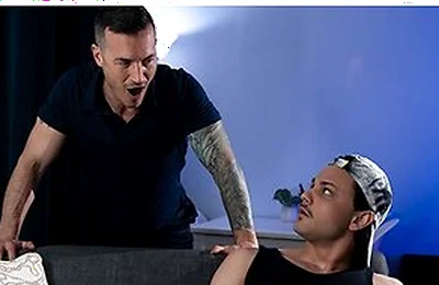 Horny Jock Derek Kage Caught Babysitter Enzo Muller Watching Soft Porn