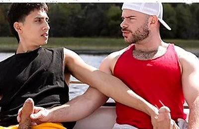Straight Buddies Marcus Mcneil & Angel Elias Turn Disappointing Boat Day Into Hard Fuck