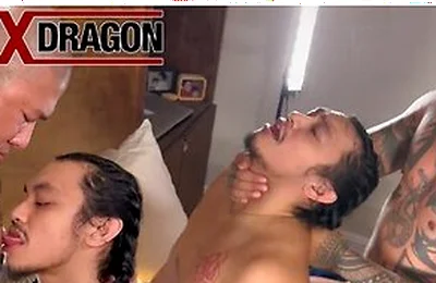 Arching Back Of Sexy Sireno Is Perfect For Damian Dragons Dick