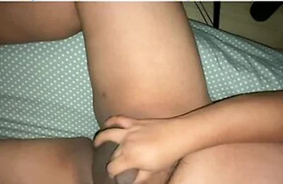Chubby Guy Jerks Off And I Show My White Underwear