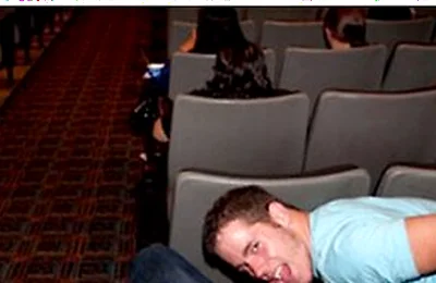 Strangers Meet And End Up In A Steamy Back Row Fuck During A Public Movie Showing