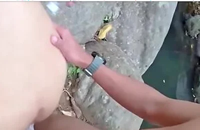 Sloppy Bareback Fucked In The Jungle