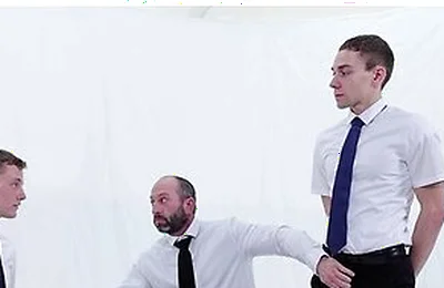 Self-control Test: Elder Adrian Duval Fails And Takes Two Raw Cocks