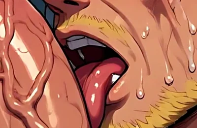 Messy Cumshot Blowjob Art