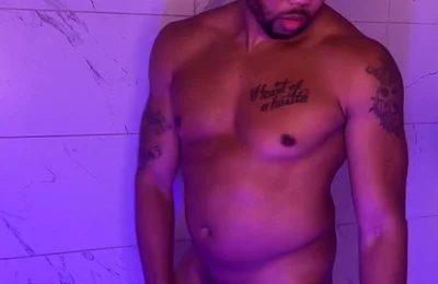 Raw Nasty BBC Shower Jerk off with Ass Play