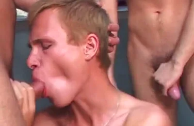 Horny Studs Share Raw Bareback Group Pleasure
