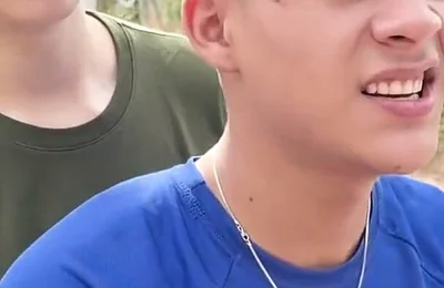 Walk with My Best Colombian Twink Friend and I to the River... It Ended in an Outdoor Fuck