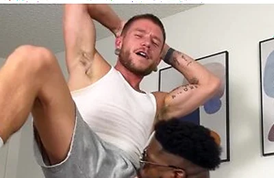 Sweaty Jock Colt Spence Destroys Toy With Huge Dick And Busts Giant Load