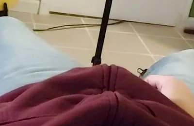One Camera Angle of Me Pissing All Over Myself Then Jerking off.