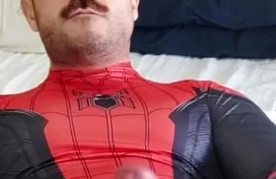 Do you want to see how Spider-Man gives cum?