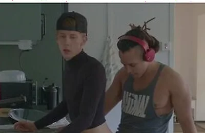 White Twink Fucked Raw By Latino Top With Dreads, While Doing Dishes