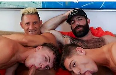 Jake And His Stepson Jack Have Scorching Hot Sex With Benvi And His Stepdaddy With Jack Valor, Jake Nicola And Jax Thirio